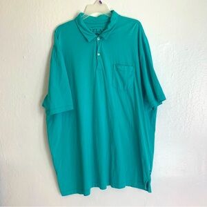 Tommy Bahama XXL Pima Cotton Polo Shirt Logo Pocket Bali High Tide TR21995